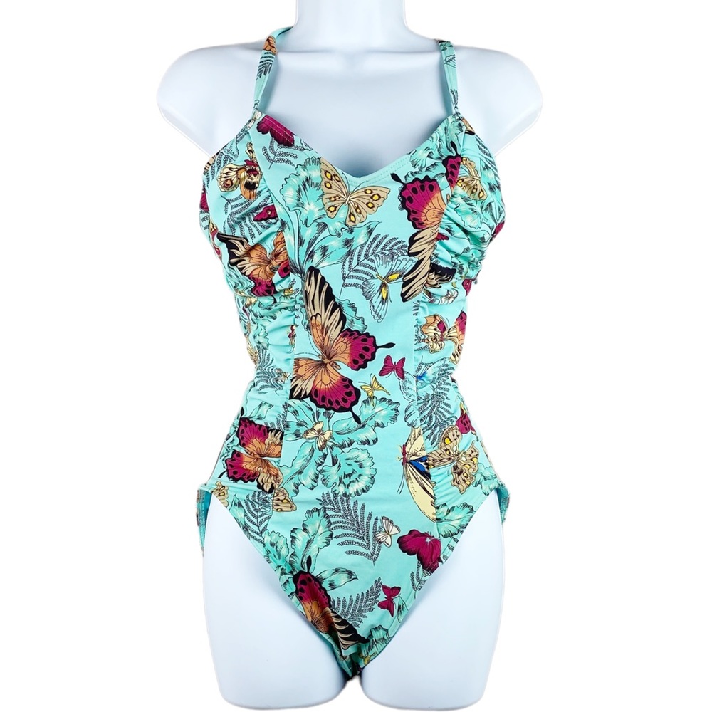 Be Creative Butterflies Print One-PIece Swimsuit